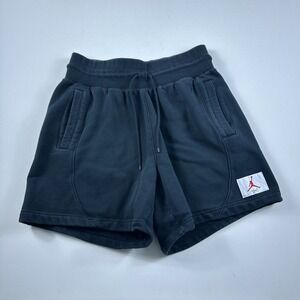 Nike Air Jordan Flight Women's Fleece Shorts Size Medium Black DA1530 Active Gym